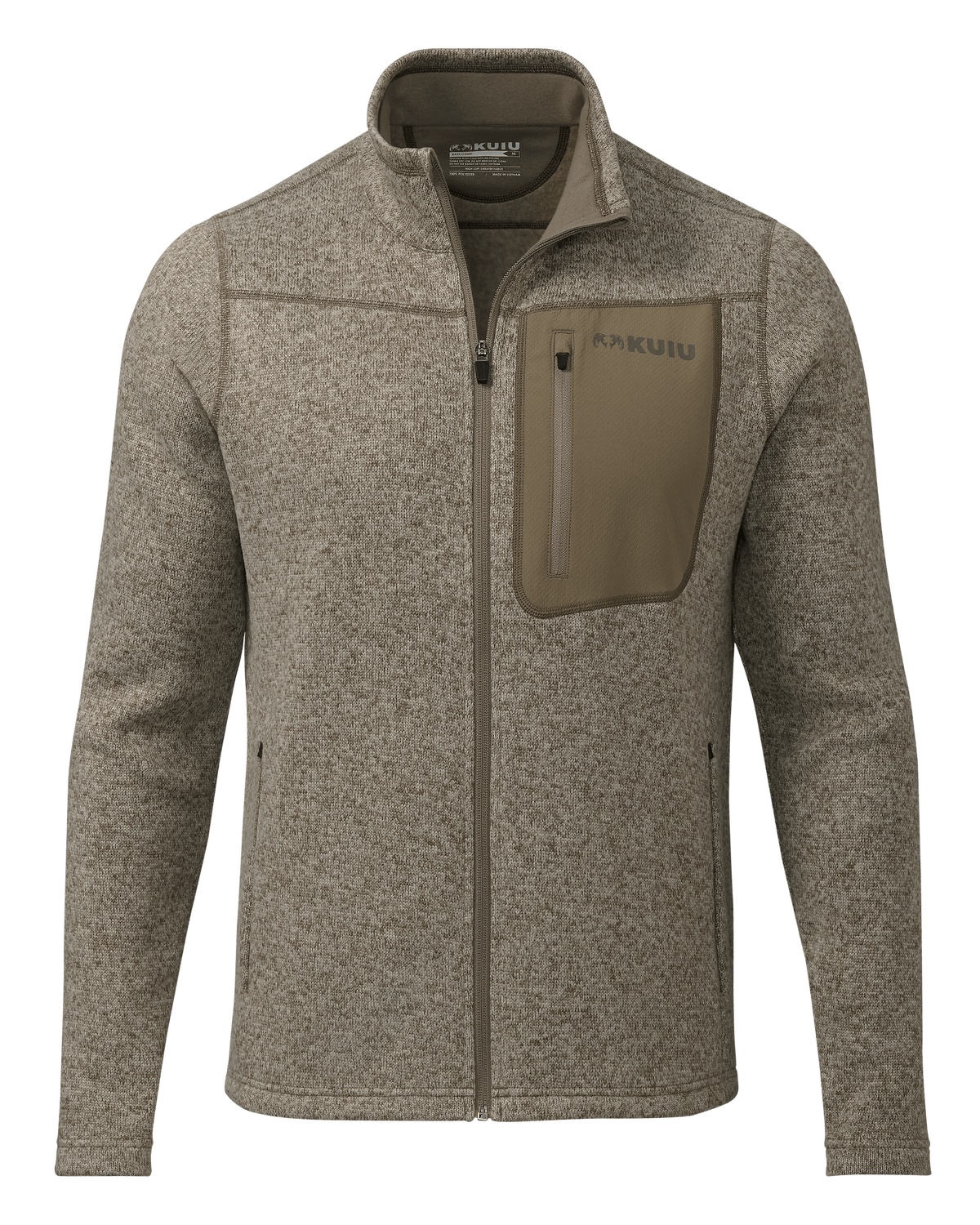 Base Camp Full Zip Sweater | Steel Blue Heather