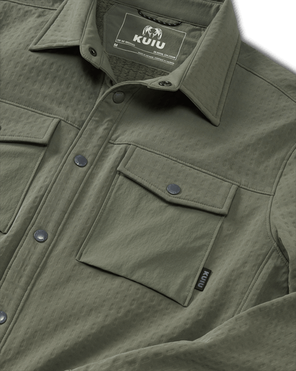 Blockfield Fleece Shirt Jacket | Gunmetal