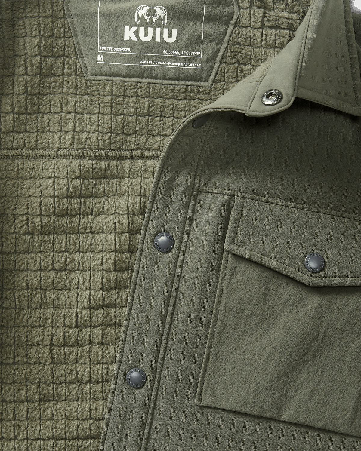 Blockfield Fleece Shirt Jacket | Gunmetal