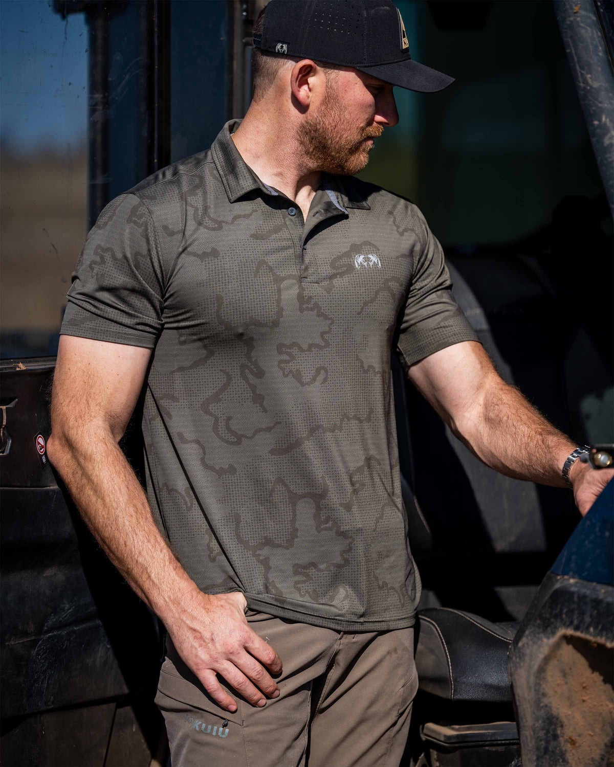 KUIU Performance Polo | Woodsmoke Topo