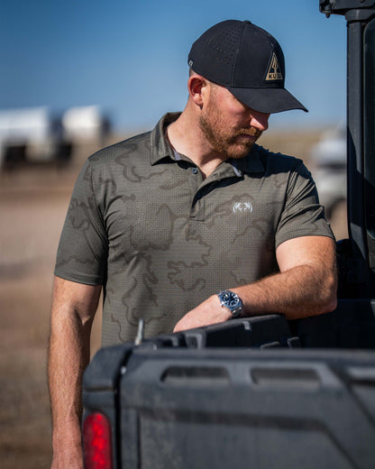 KUIU Performance Polo | Woodsmoke Topo