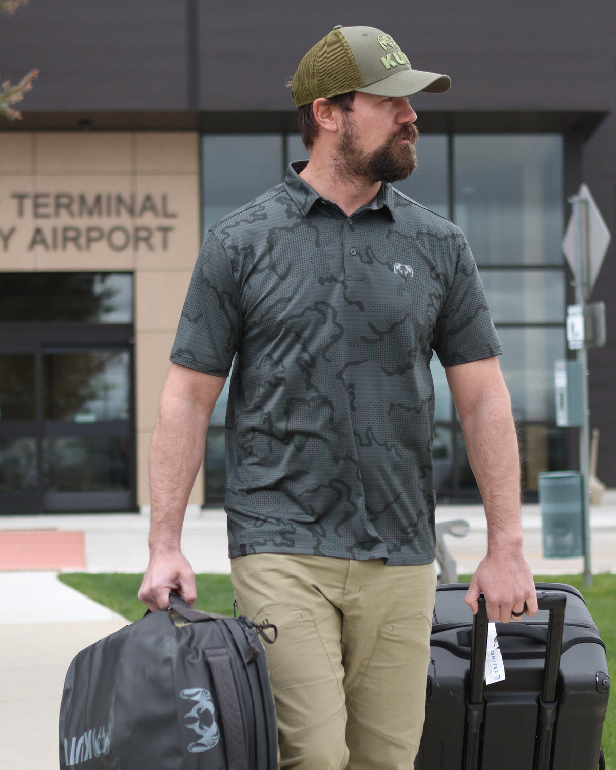KUIU Performance Polo | Woodsmoke Topo