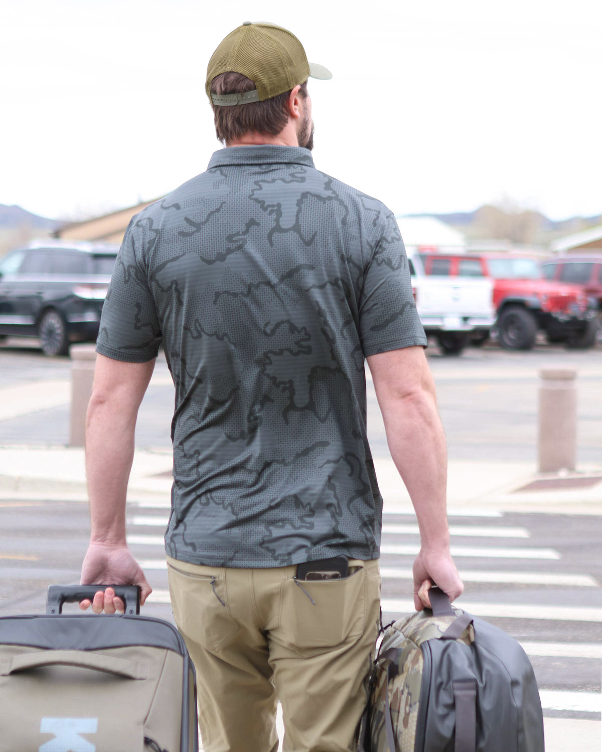 KUIU Performance Polo | Woodsmoke Topo