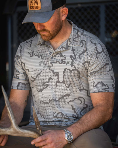 KUIU Performance Polo | Heather Slate