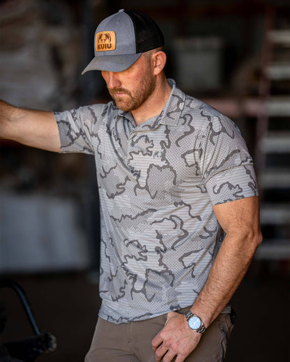 KUIU Performance Polo | Woodsmoke Topo