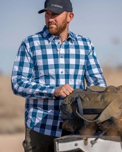 Borrego LS Shirt | Mini Cross Check Valo Plaid
