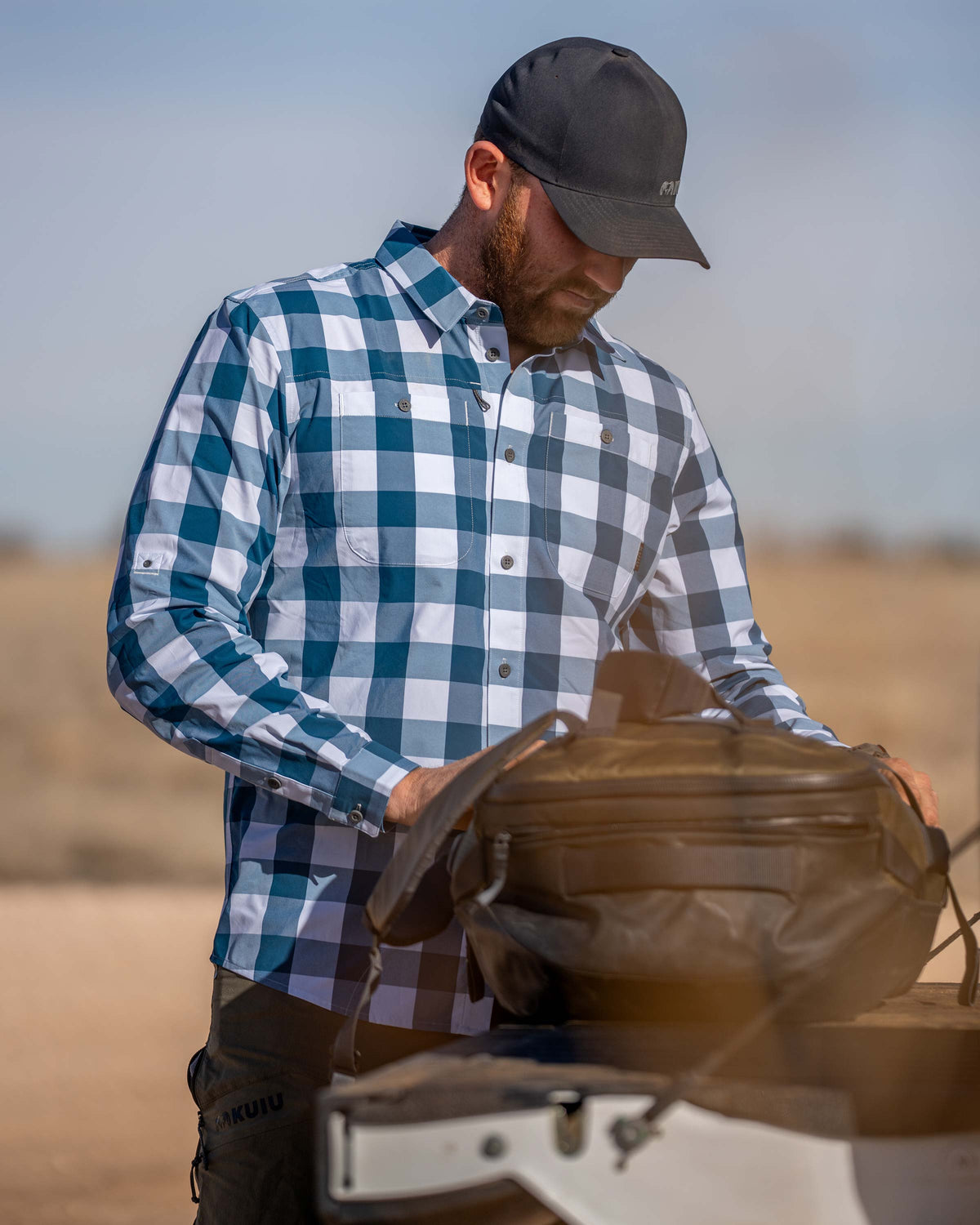 Borrego LS Shirt | Mini Cross Check Valo Plaid