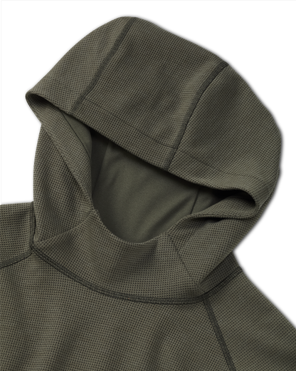 Canyon Waffle Hoodie | Army Heather