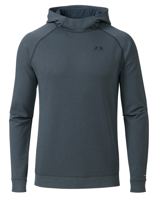Canyon Waffle Hoodie | Steel Blue Heather