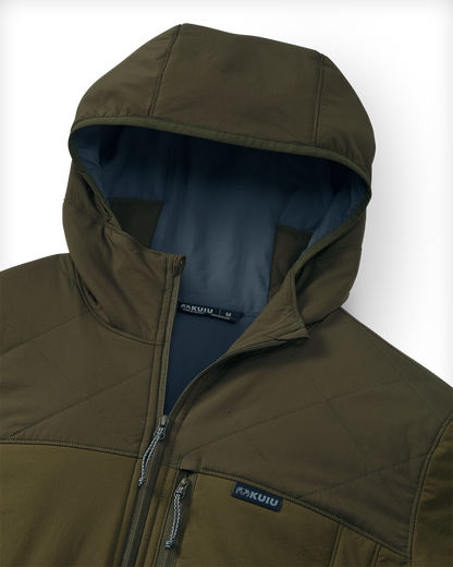 Transit Packable Hooded Jacket | Black/Gunmetal