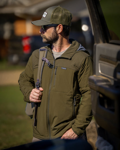 Transit Packable Hooded Jacket | Black/Gunmetal