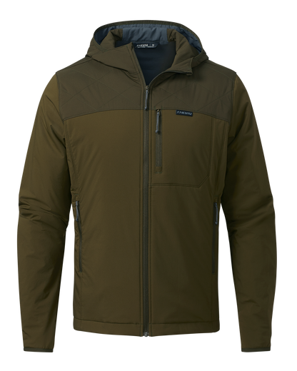 Transit Packable Hooded Jacket | Black/Gunmetal
