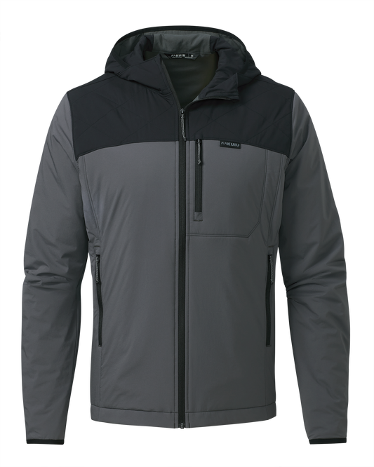 Transit Packable Hooded Jacket | Black/Gunmetal