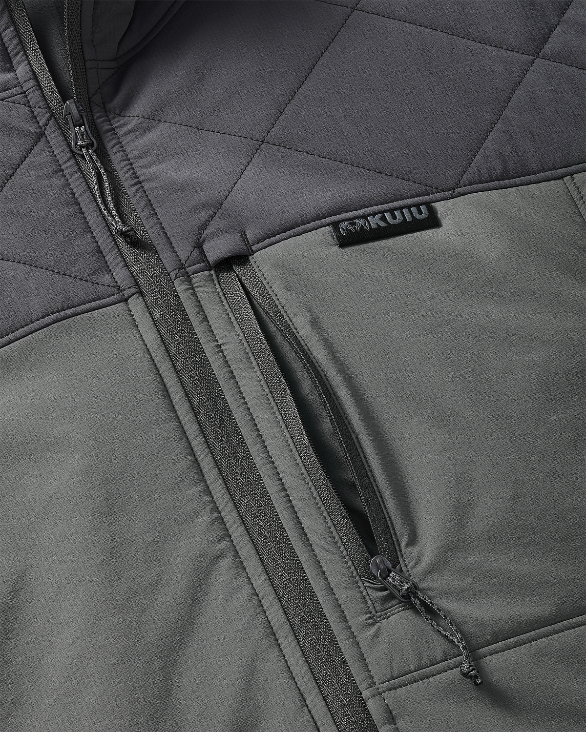 Transit Packable Hooded Jacket | Black/Gunmetal