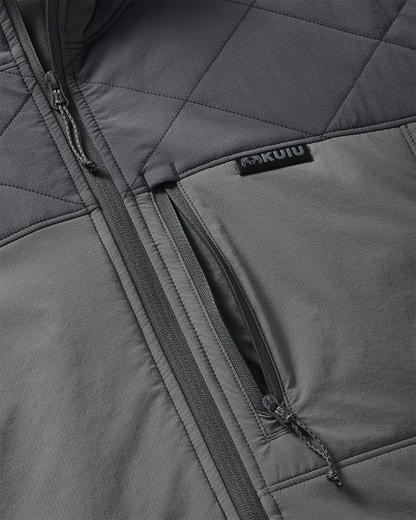 Transit Packable Hooded Jacket | Black/Gunmetal