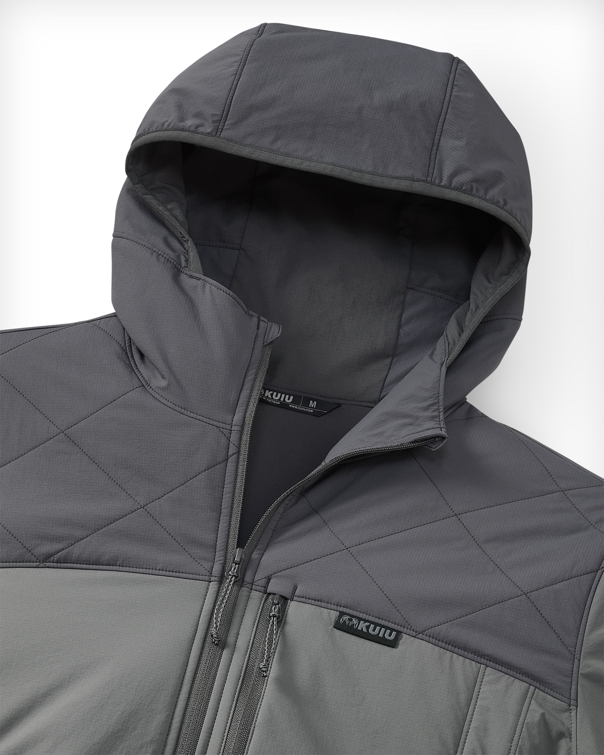 Transit Packable Hooded Jacket | Black/Gunmetal