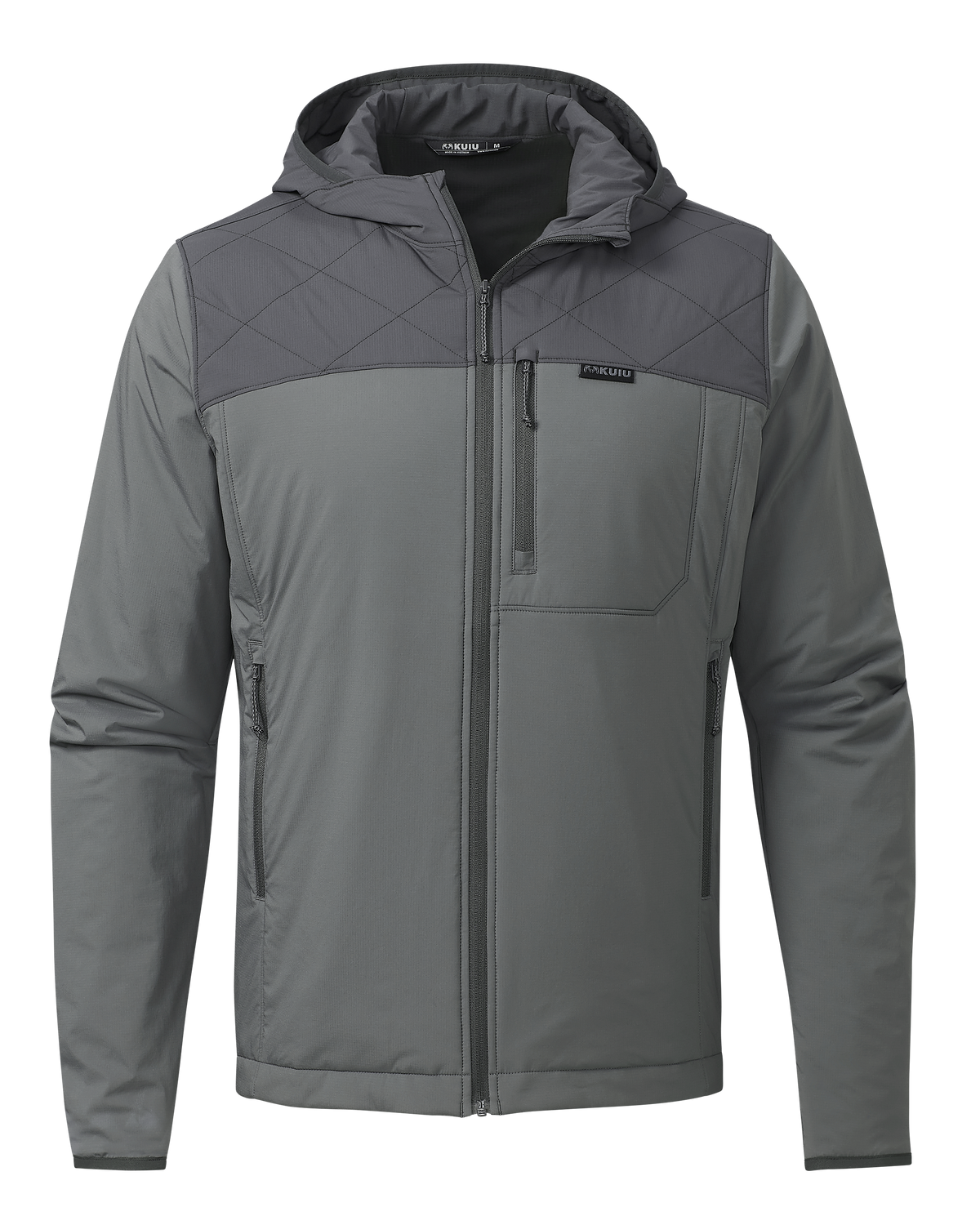 Transit Packable Hooded Jacket | Black/Gunmetal