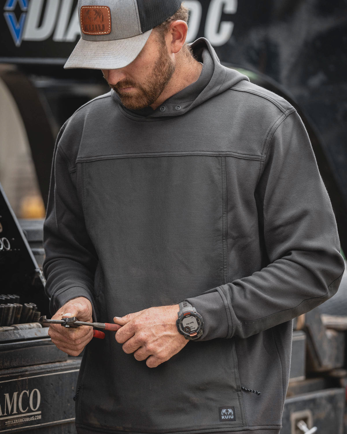 Workgrade Utility Hoodie | Saddle
