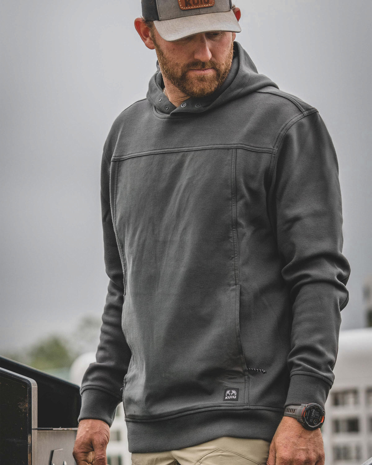 Workgrade Utility Hoodie | Saddle
