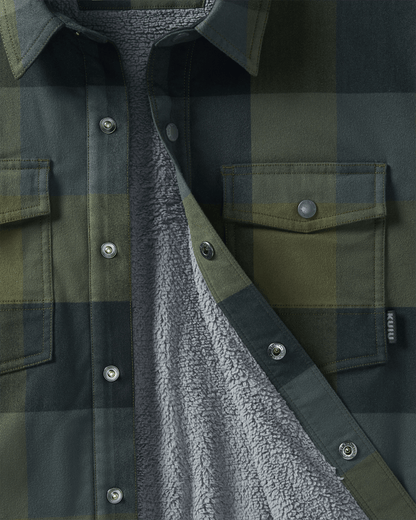 Field Flannel Fleece Shirt Jacket | Steel Blue Framework