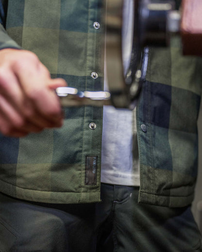 Field Flannel Fleece Shirt Jacket | Steel Blue Framework