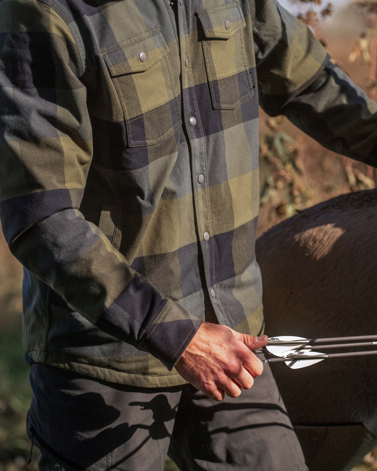 Field Flannel Fleece Shirt Jacket | Steel Blue Framework