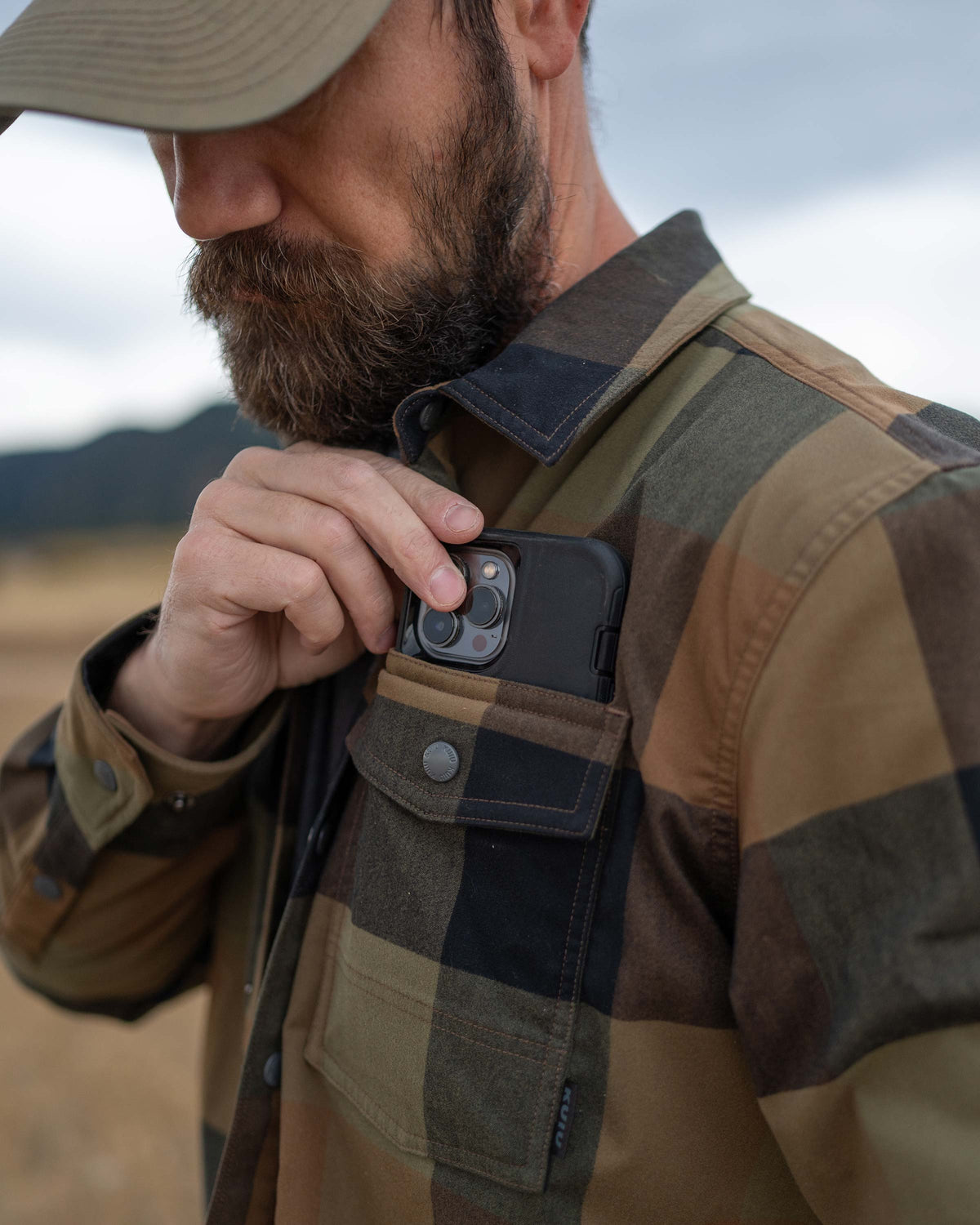 Field Flannel Fleece Shirt Jacket | Steel Blue Framework