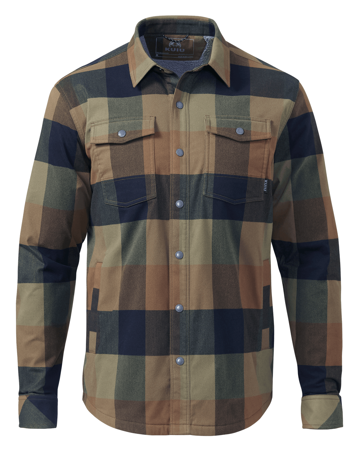 Field Flannel Fleece Shirt Jacket | Steel Blue Framework