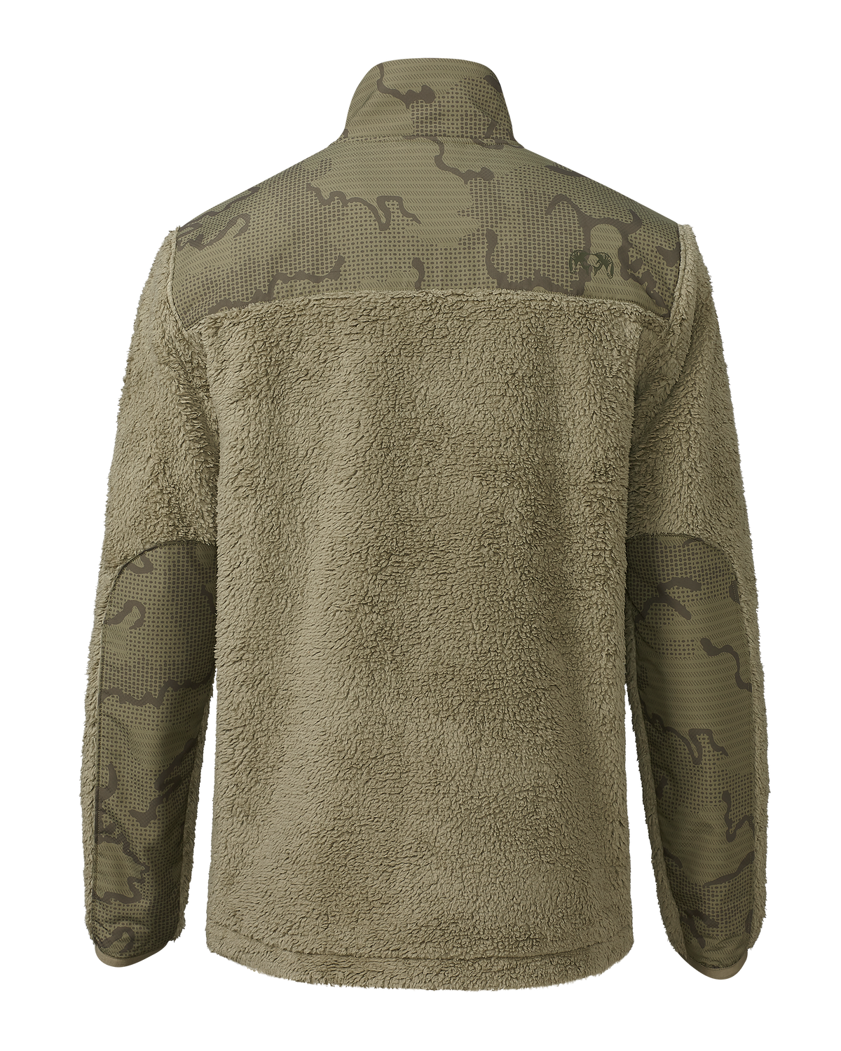Sherpa Fleece Zip Pullover | Gunmetal Tonal