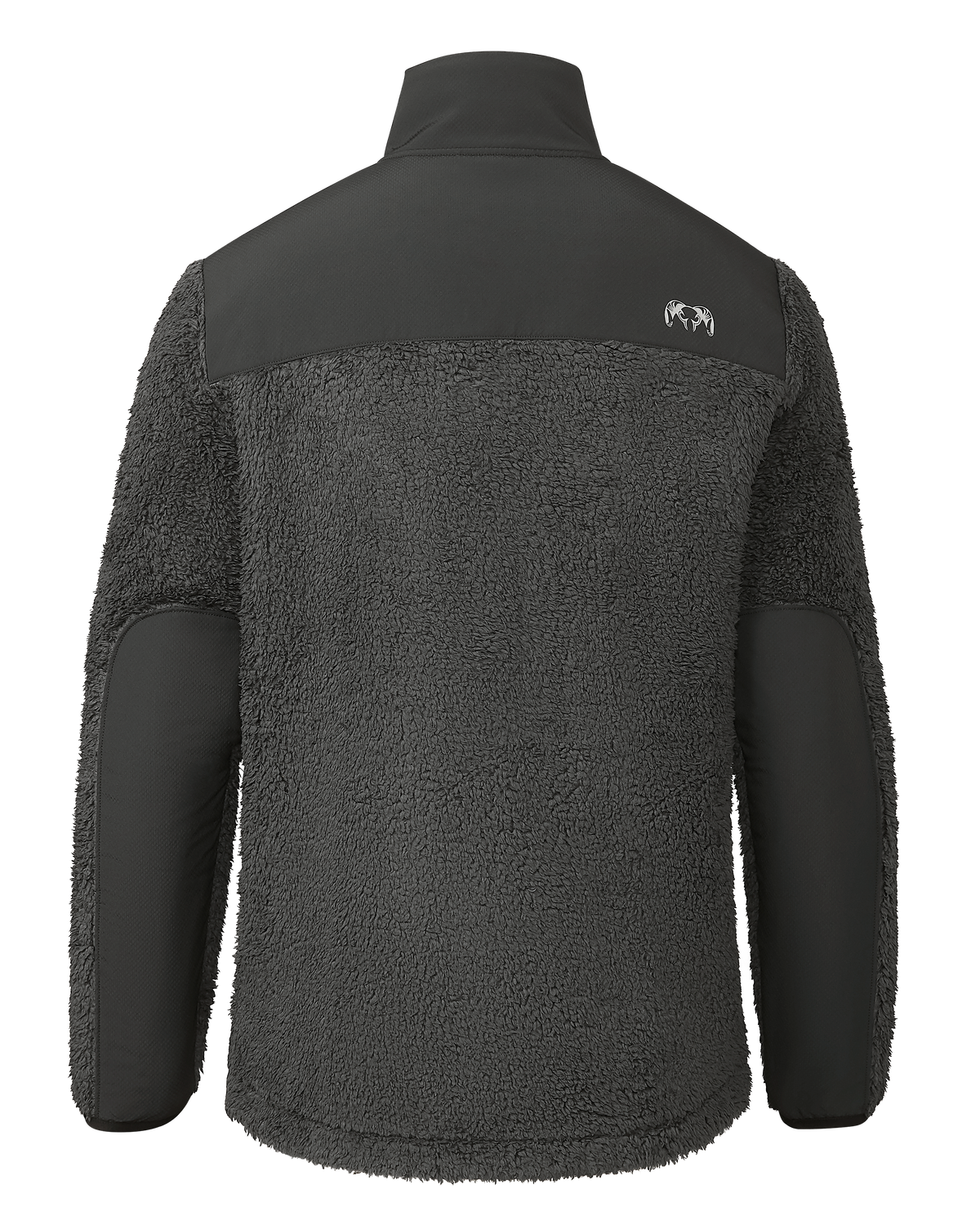 Sherpa Fleece Zip Pullover | Gunmetal Tonal