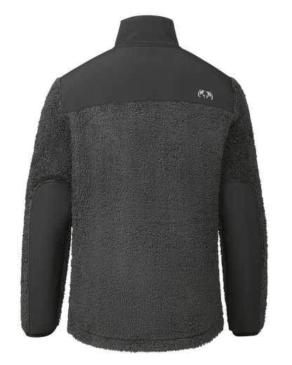 Sherpa Fleece Zip Pullover | Gunmetal Tonal