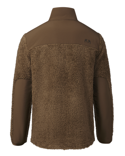 Sherpa Fleece Zip Pullover | Gunmetal Tonal