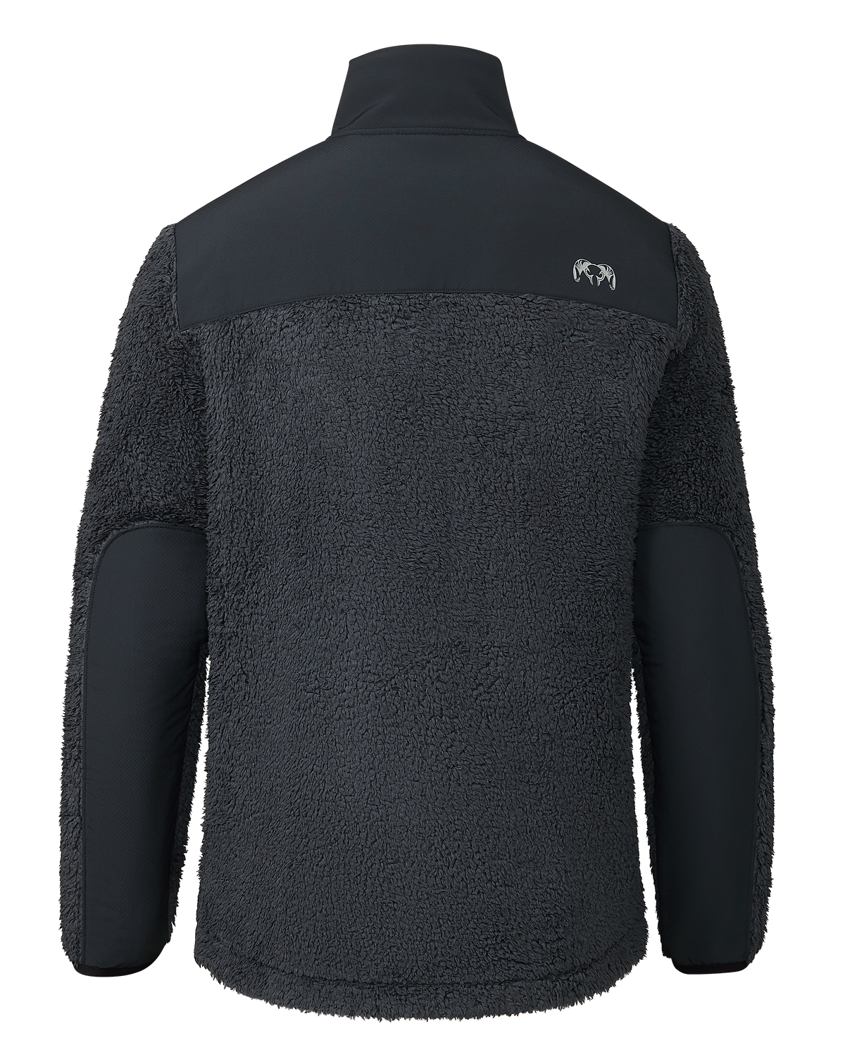 Sherpa Fleece Zip Pullover | Gunmetal Tonal