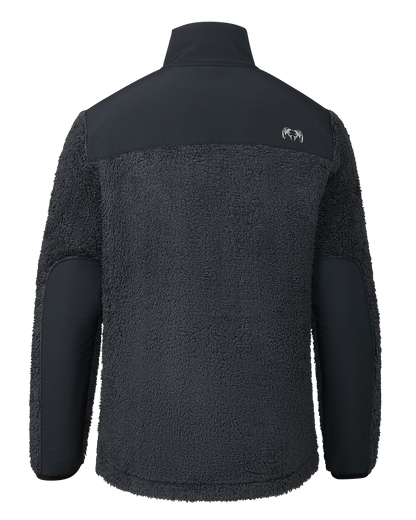 Sherpa Fleece Zip Pullover | Gunmetal Tonal