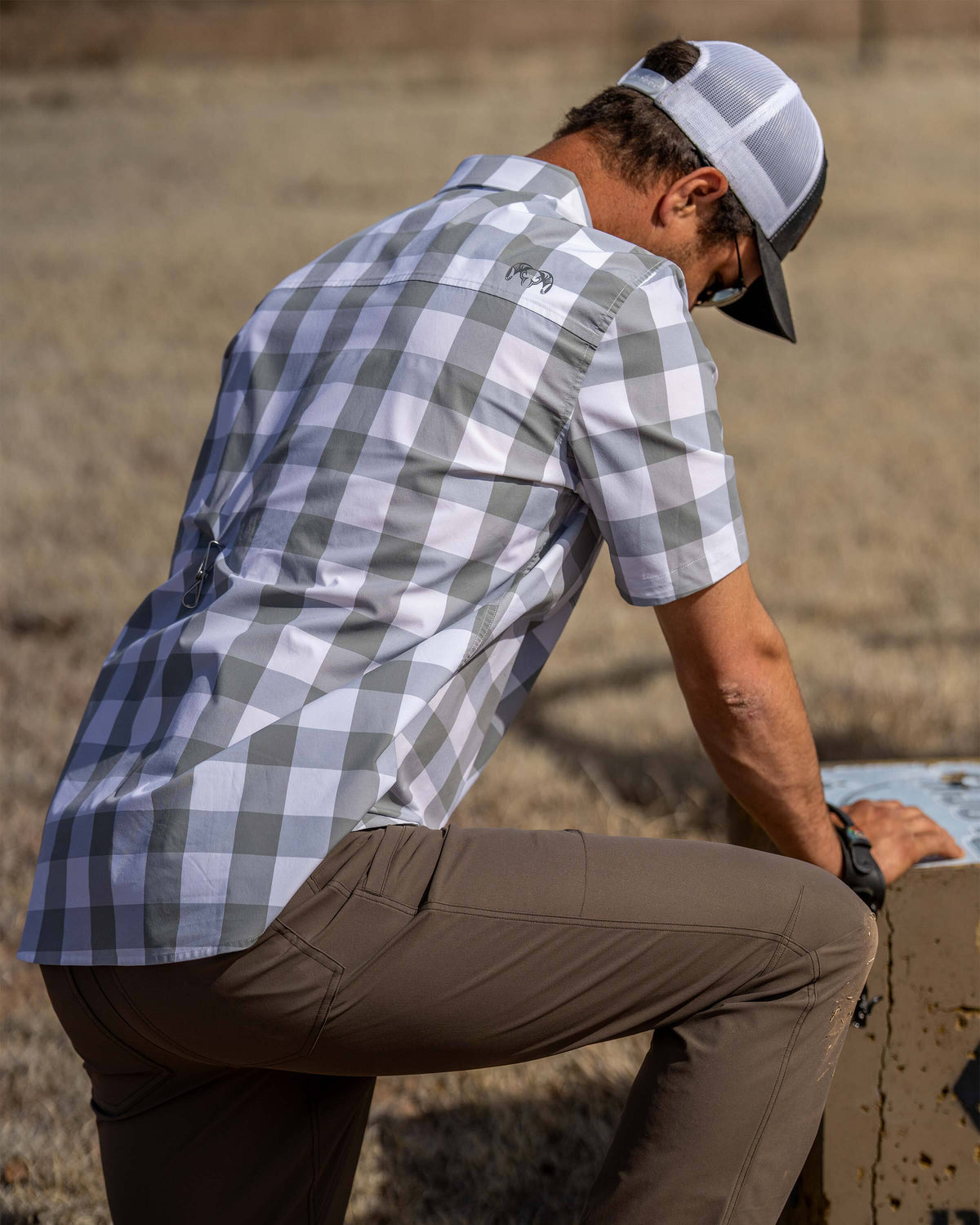 Borrego SS Shirt | Verde Crosscheck Plaid