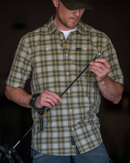 Borrego SS Shirt | Verde Crosscheck Plaid