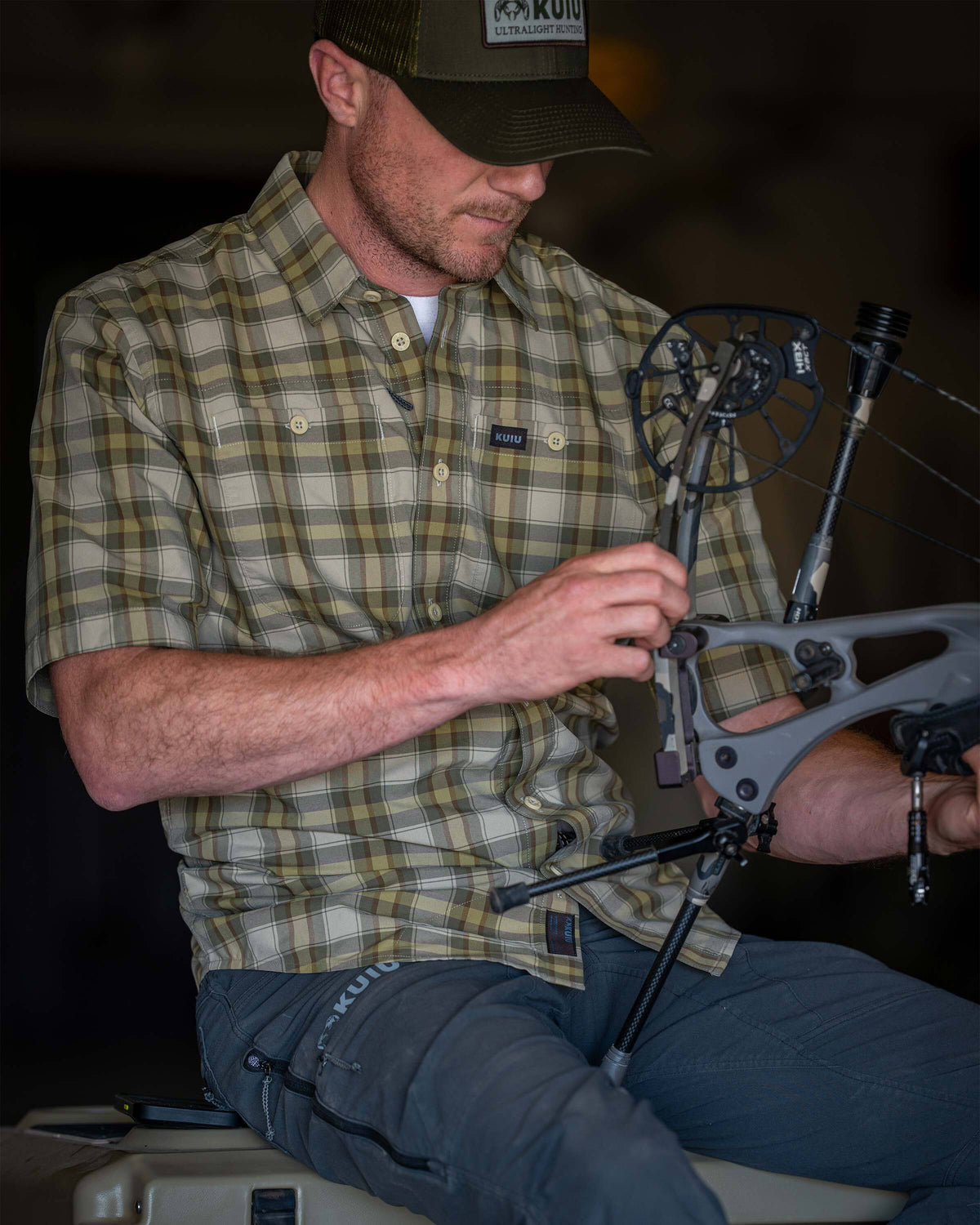 Borrego SS Shirt | Verde Crosscheck Plaid