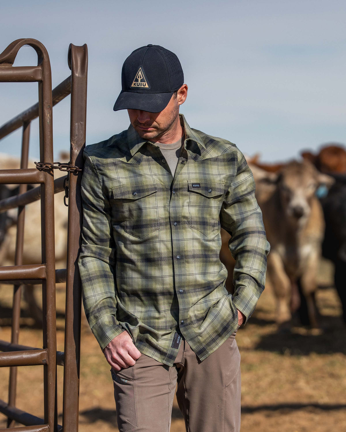 Laredo LS Shirt | Vias Ombre Plaid