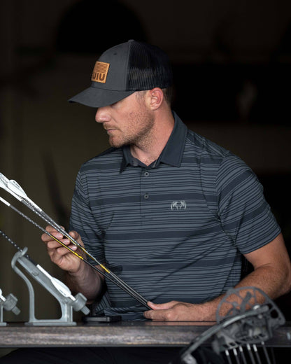 KUIU Performance Polo Stripe | Evergreen Stripe