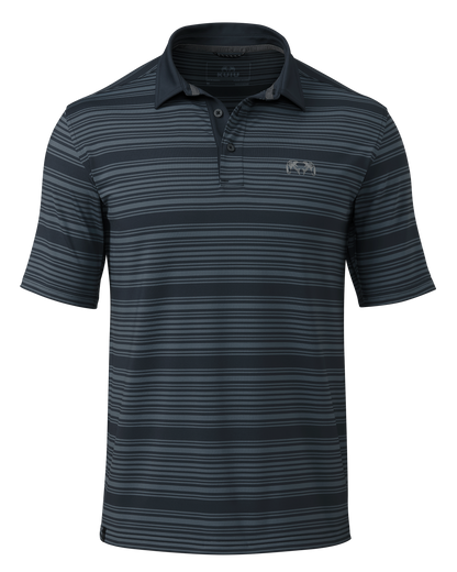 KUIU Performance Polo Stripe | Evergreen Stripe
