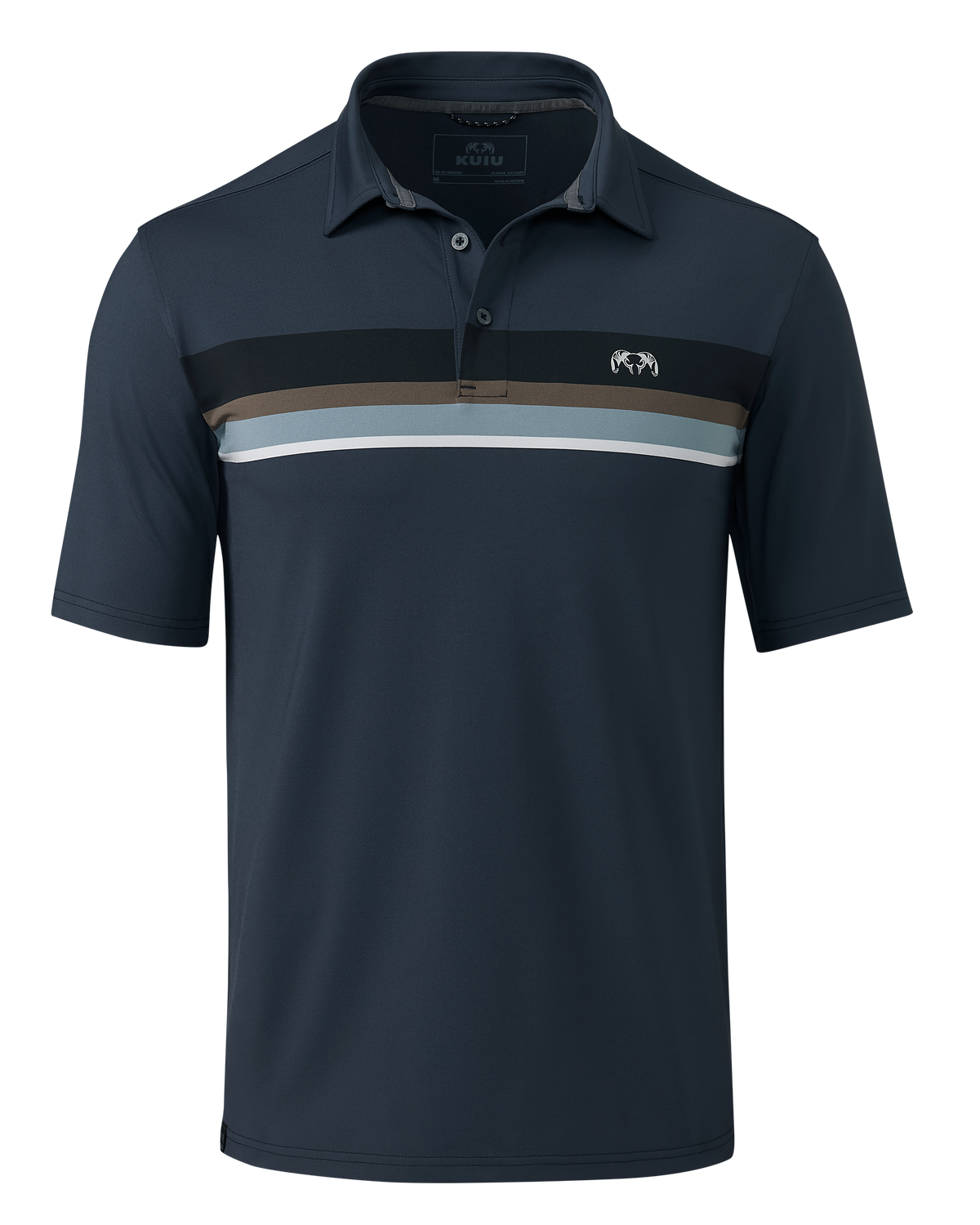 KUIU Performance Polo Stripe | Evergreen Stripe