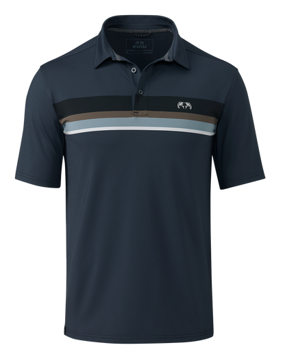 KUIU Performance Polo Stripe | Evergreen Stripe