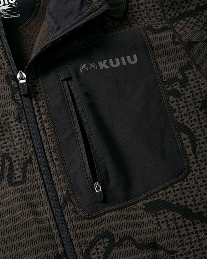 Outland Fleece Full Zip | Asphalt Tonal