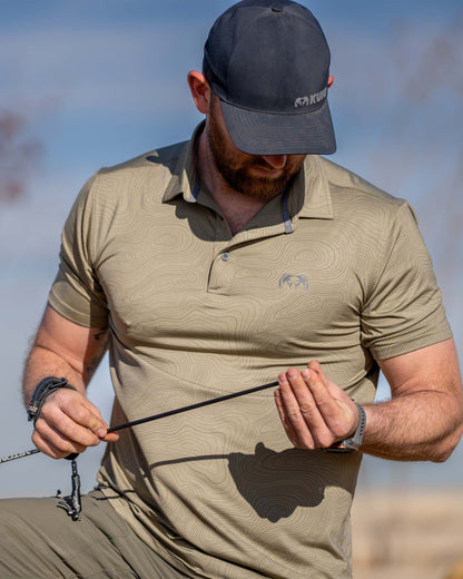 KUIU Performance Polo | Heather Slate