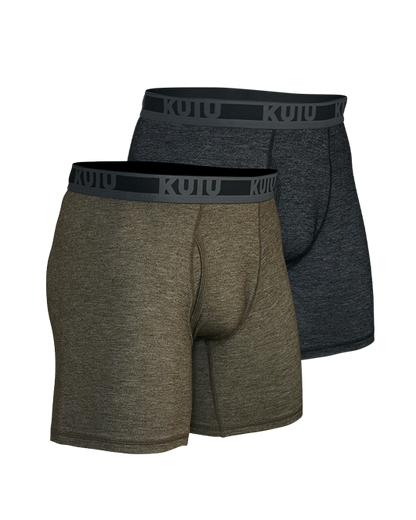 ULTRA Merino Boxer Brief 2-Pack | Black-Stone