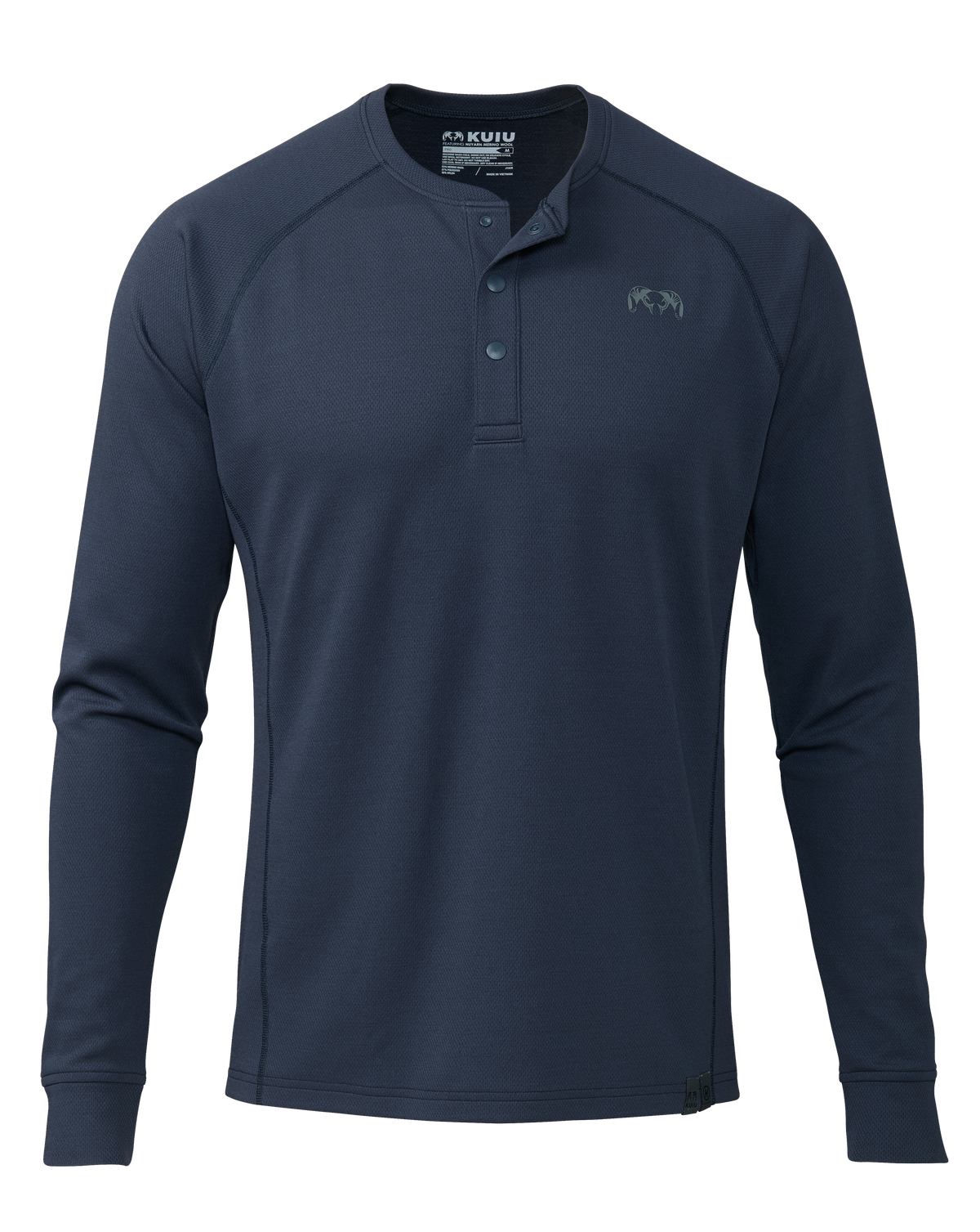 PRO Merino 200 Henley | Gunmetal