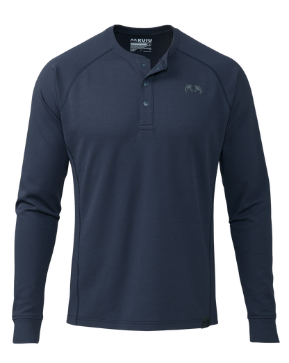 PRO Merino 200 Henley | Gunmetal