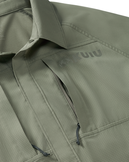 Tiburon Hybrid Snap Shirt | Verde