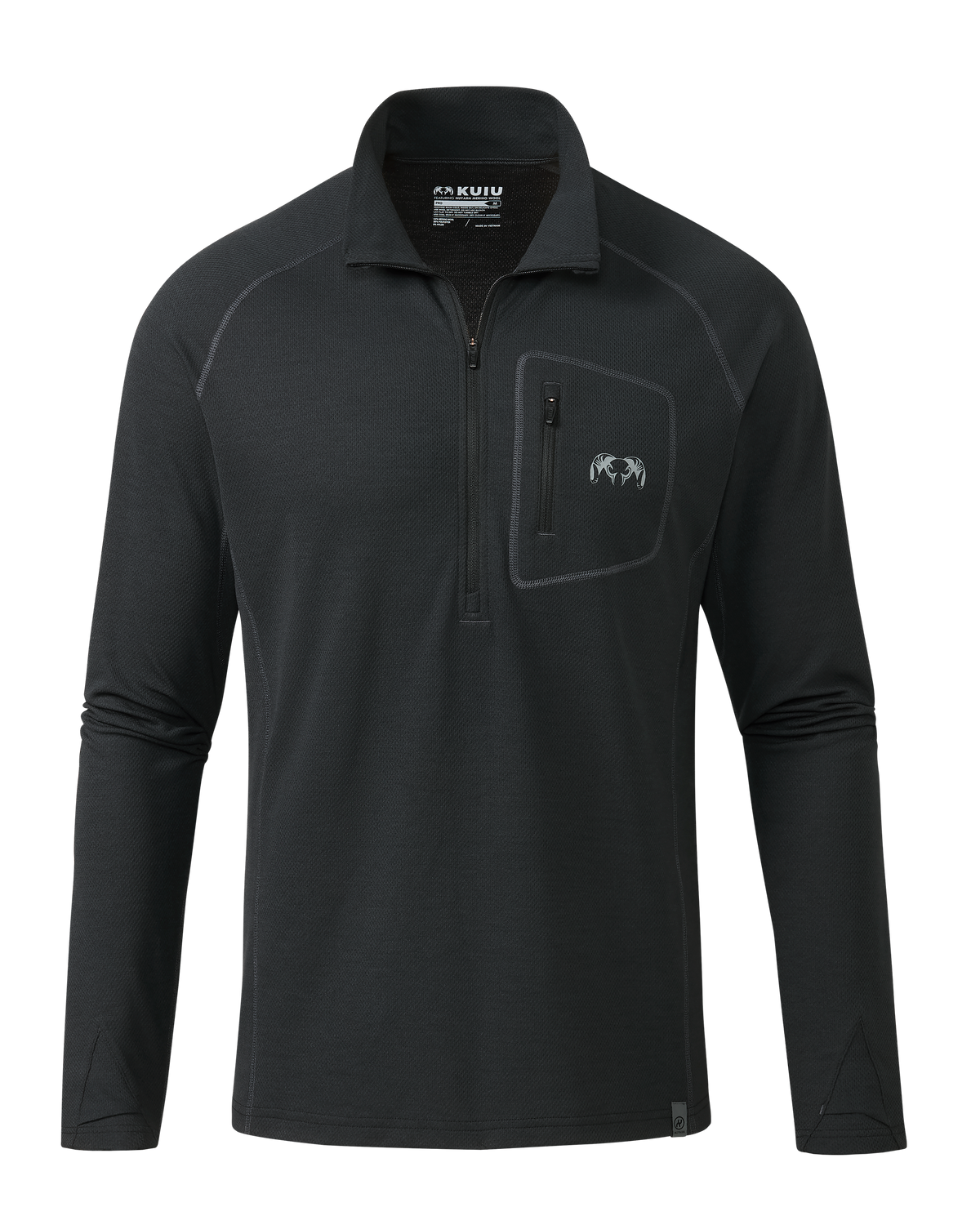 PRO Merino 200 Zip-T | Ash