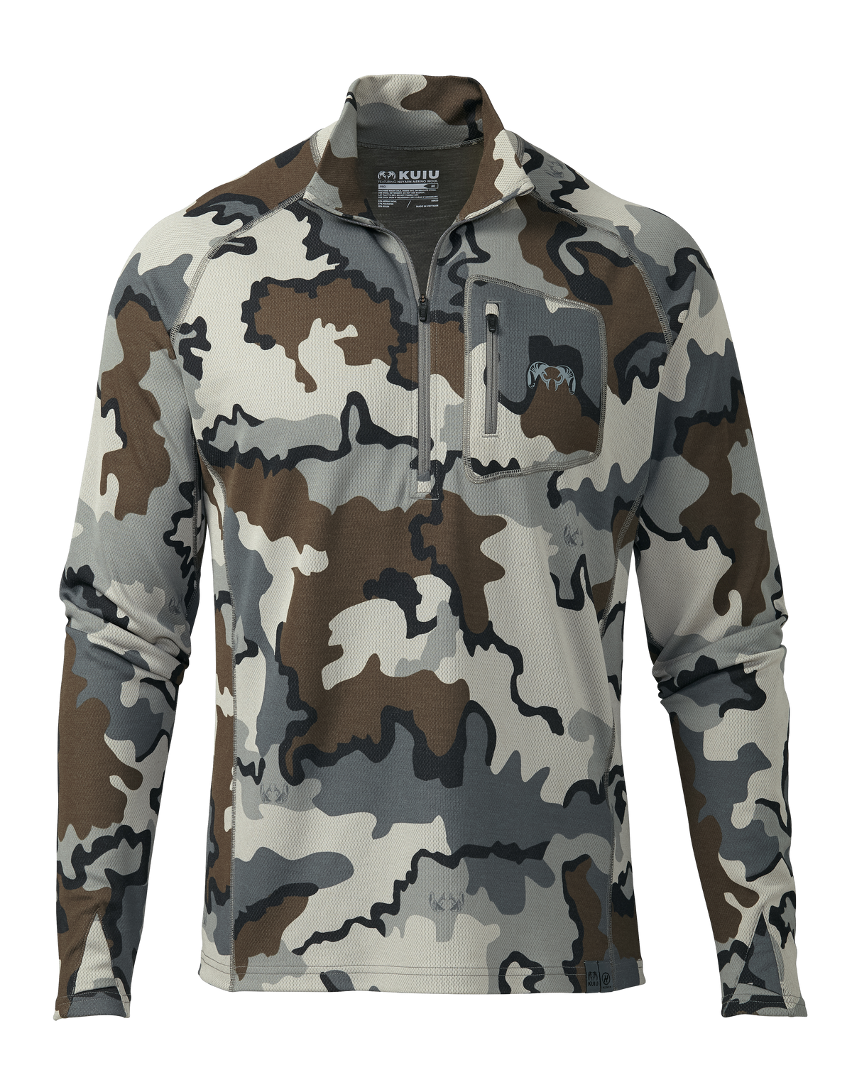 PRO Merino 200 Zip-T | Ash